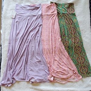 LulaRoe bundle of 3 maxi skirts